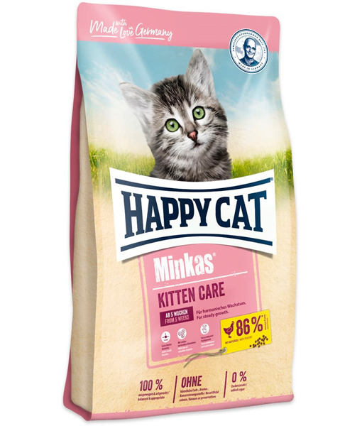 happy cat minkas kitten care 🐈 1.5Kg