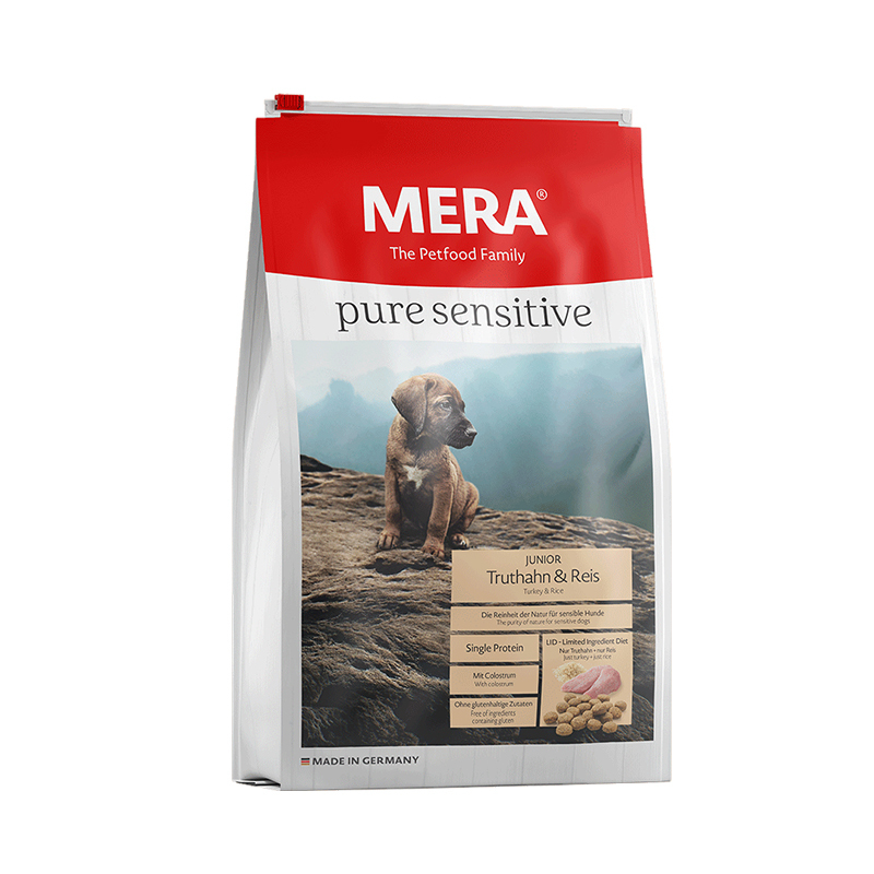 MERA Pure Sensitive Junior Turkey And Rice 12.5Kg