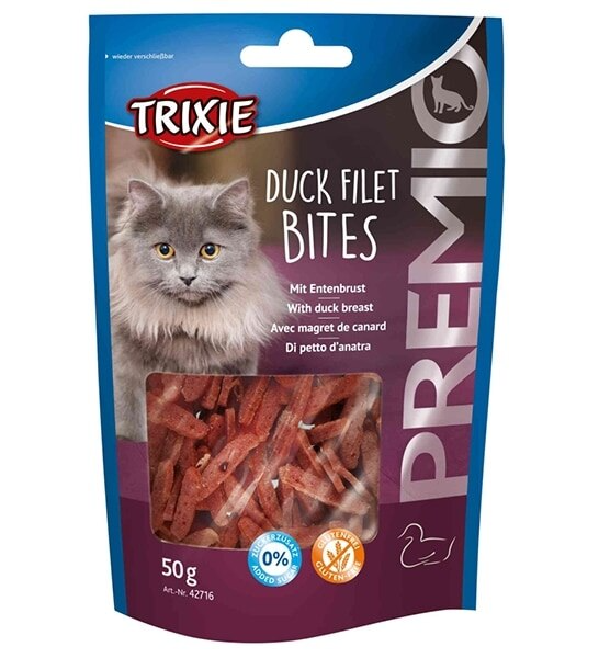 Trixie Premio Duck Filet Bites Cat Treats 50g