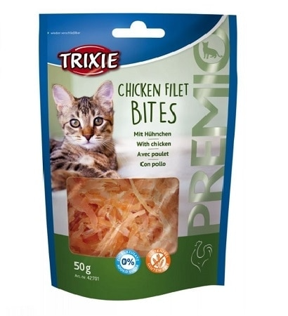 Trixie Premio Bites Chicken Fillets Cat Treats 50g