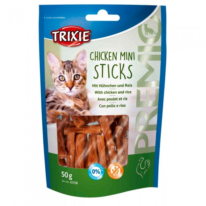 Trixie Premio Chicken Mini Sticks Cat Treats 50g