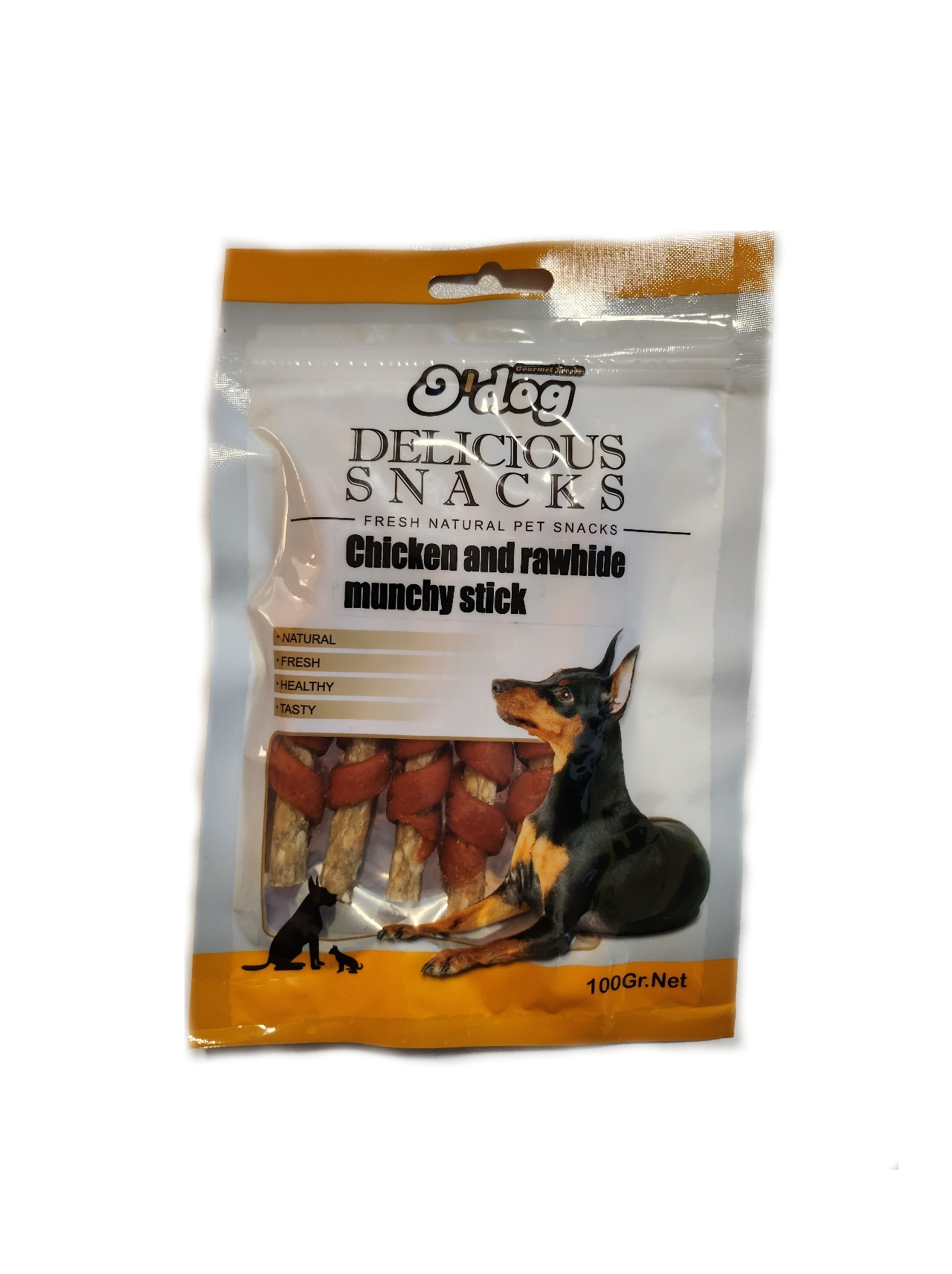 O Dog Chicken And Rawhide Munchy Stick 100g