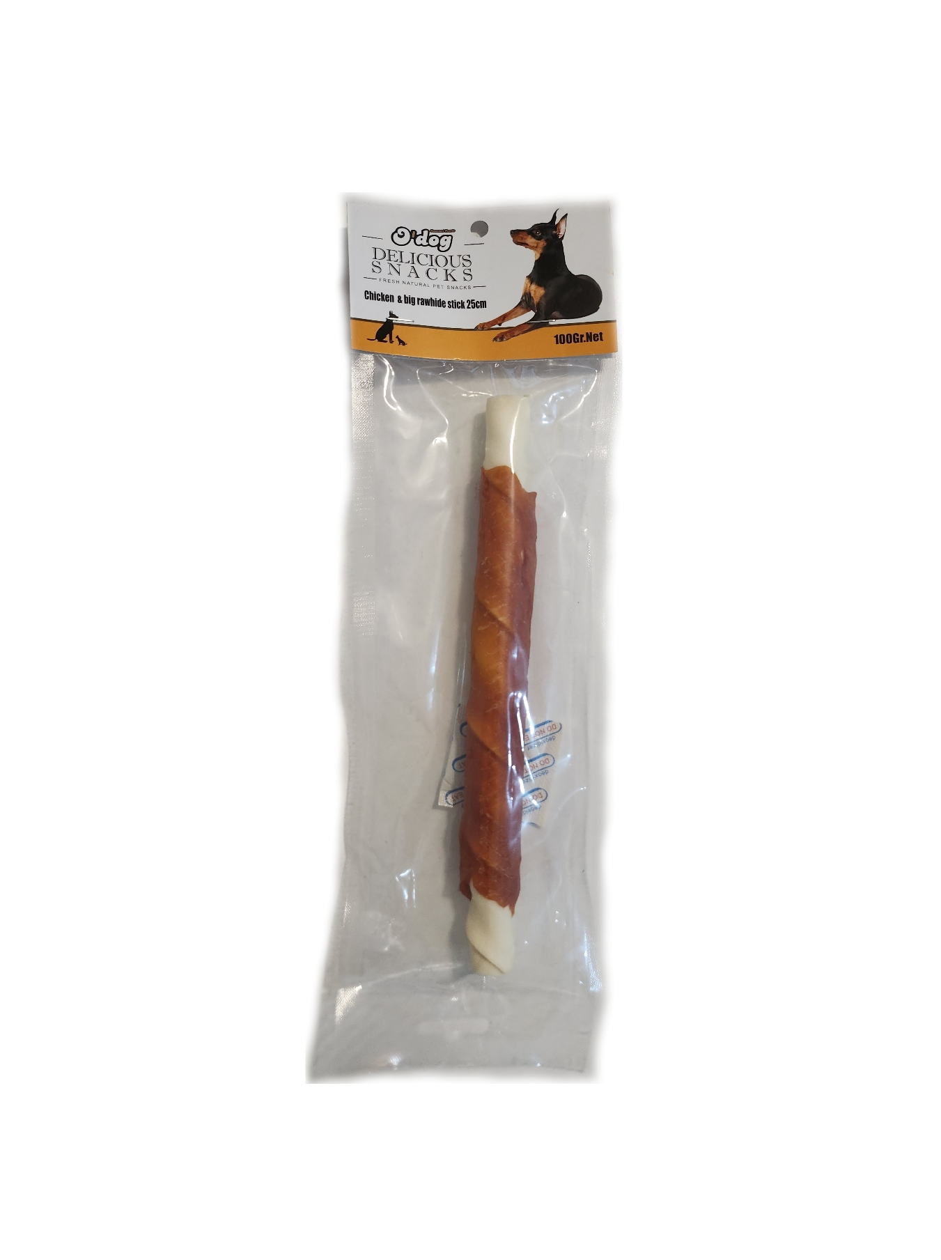 O Dog Chicken And Big Rawhide Stick 25Cm