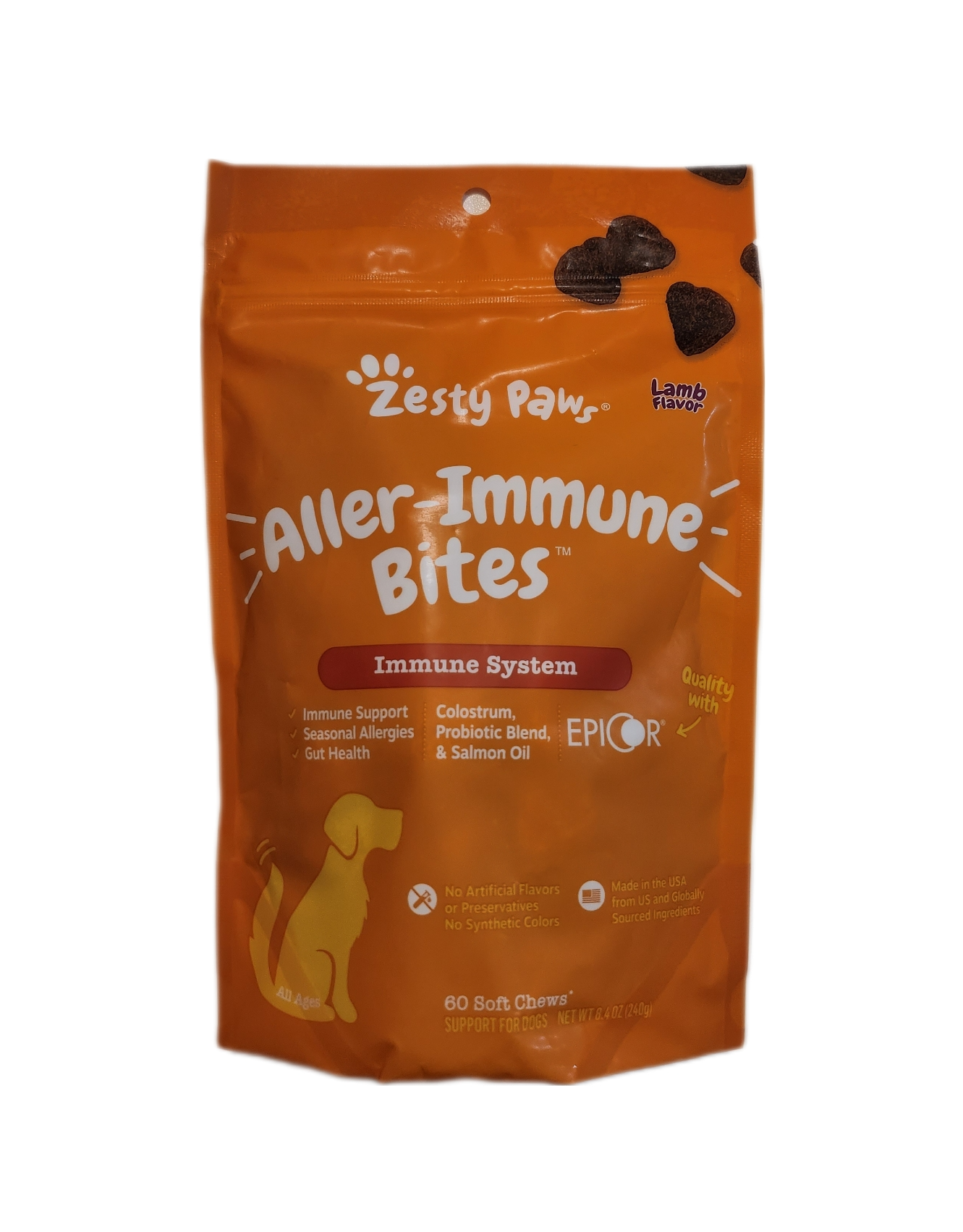 Zesty Paws immune System Aller-Immune Bites Lamb Flavored Supplement for Dogs