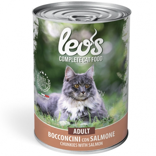 Leo's Complete Cat Food Chunkies with Salmon – Adult