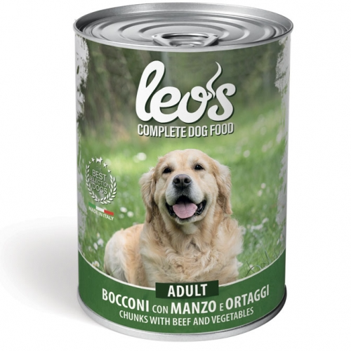 Leo's Complete Dog Food Chunks with Beef And Vegetables – Adult