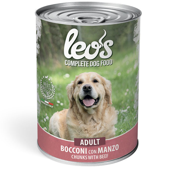 Leo's Complete Dog Food Chunks with Beef– Adult