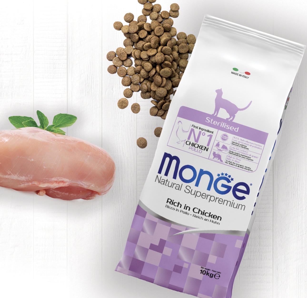 Monge chicken sterilized